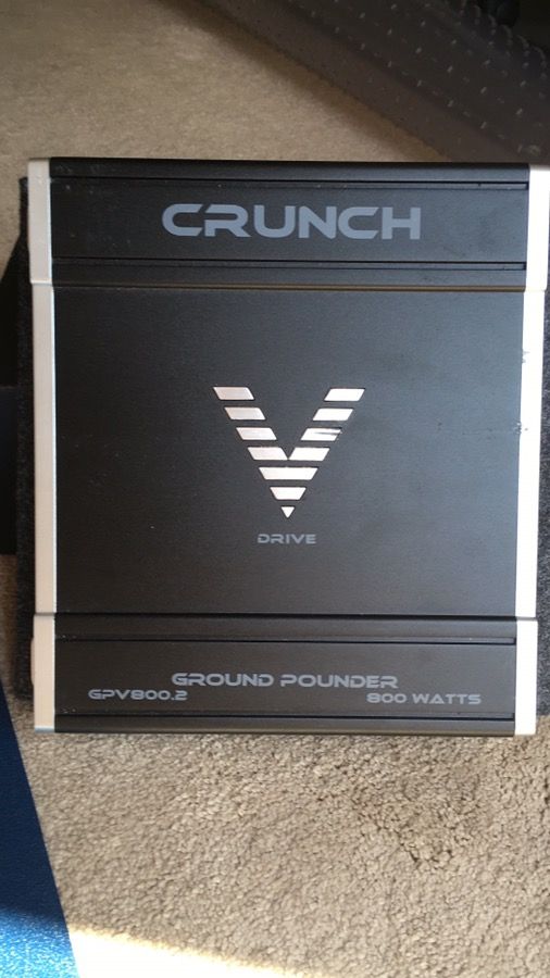 Crunch GPV800.2 800W Ground Pounder 2 Channel Car Amplifier