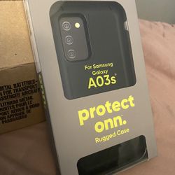 SAMSUNG GALAXY A03s PROTECT ONN BLACK RUGGED CASE