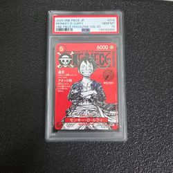 Monkey D. Luffy One Piece Magazine Vol. 20 Psa10