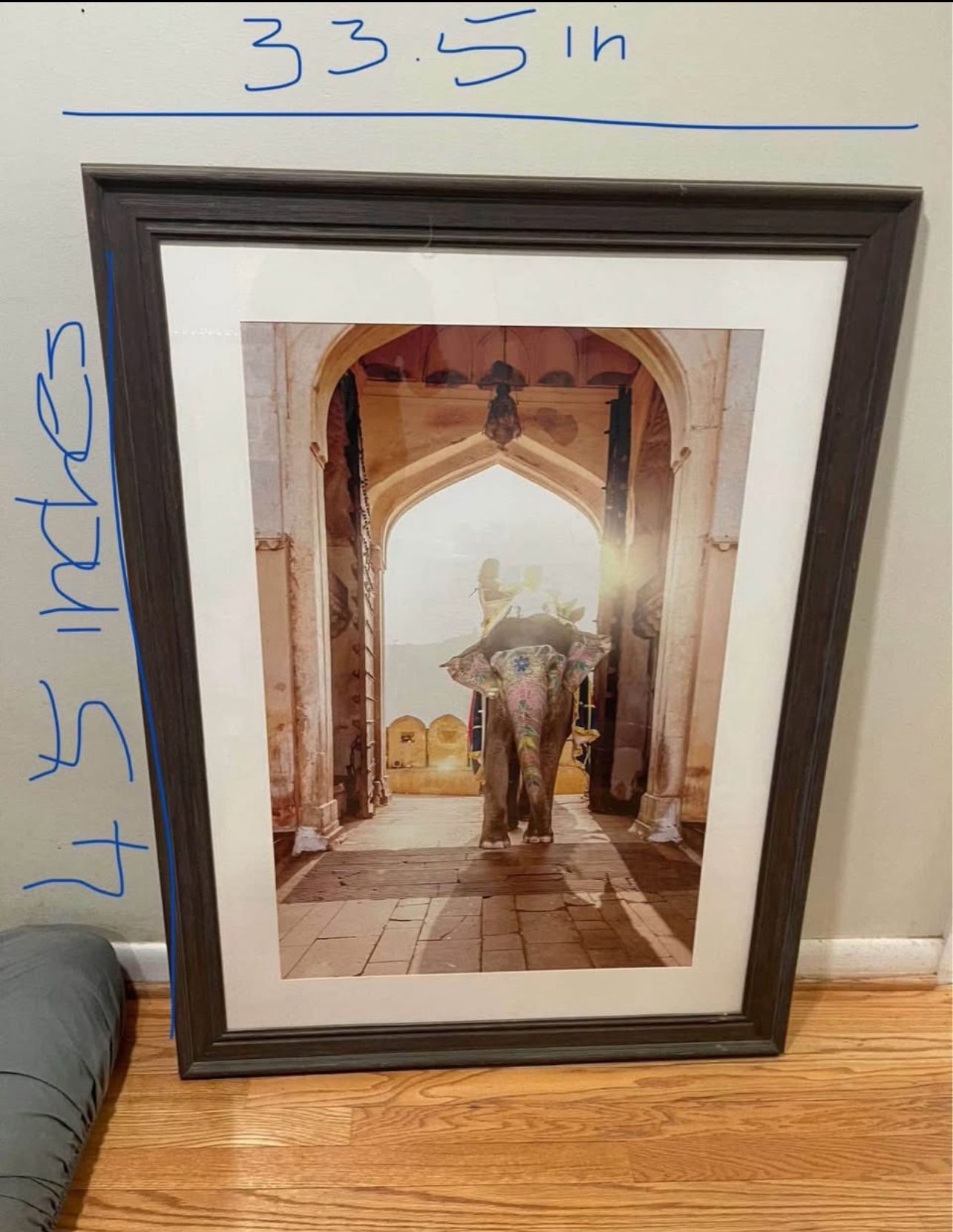 Elephant At Amber Palace Jaipur,india Art Print (with frame)