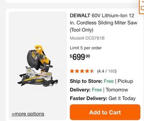 Dewalt cordless sliding miter saw