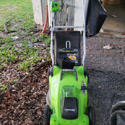 Greenworks Electrical Lawn Mower With Battery And Charger