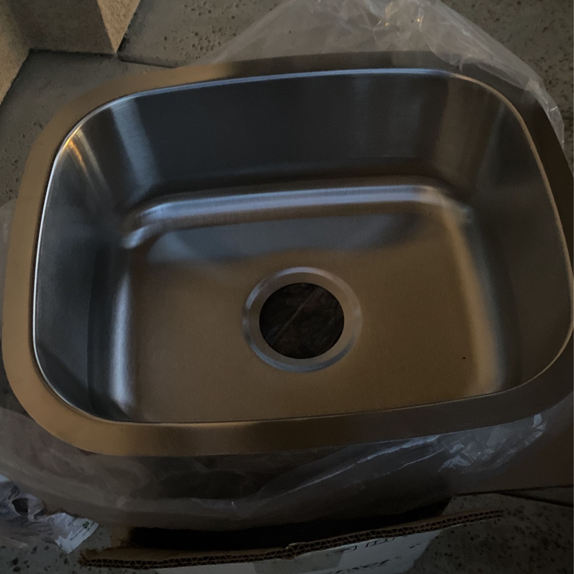 Stainless Basin And Faucet