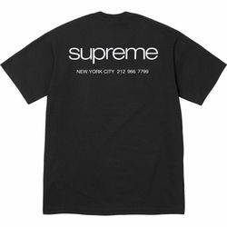 Supreme NYC Tee Black Medium FW23