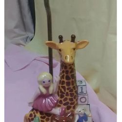 Fun Vintage Ceramic Giraffe and Toys Children's Lamp