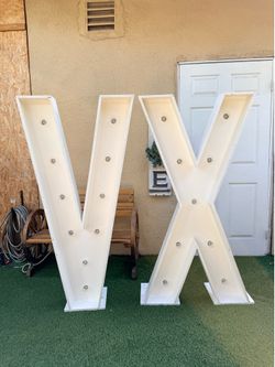 XV marquee letters with lights . For sale.
