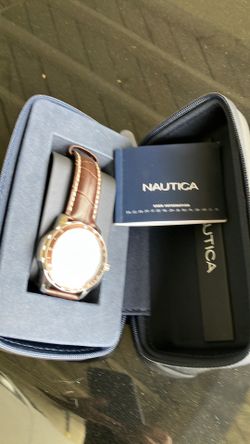 Nautica men watch brown color