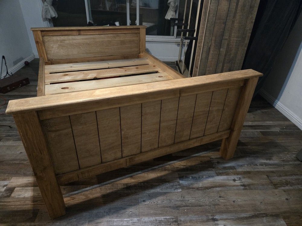 Wood Bed Frame Full Size