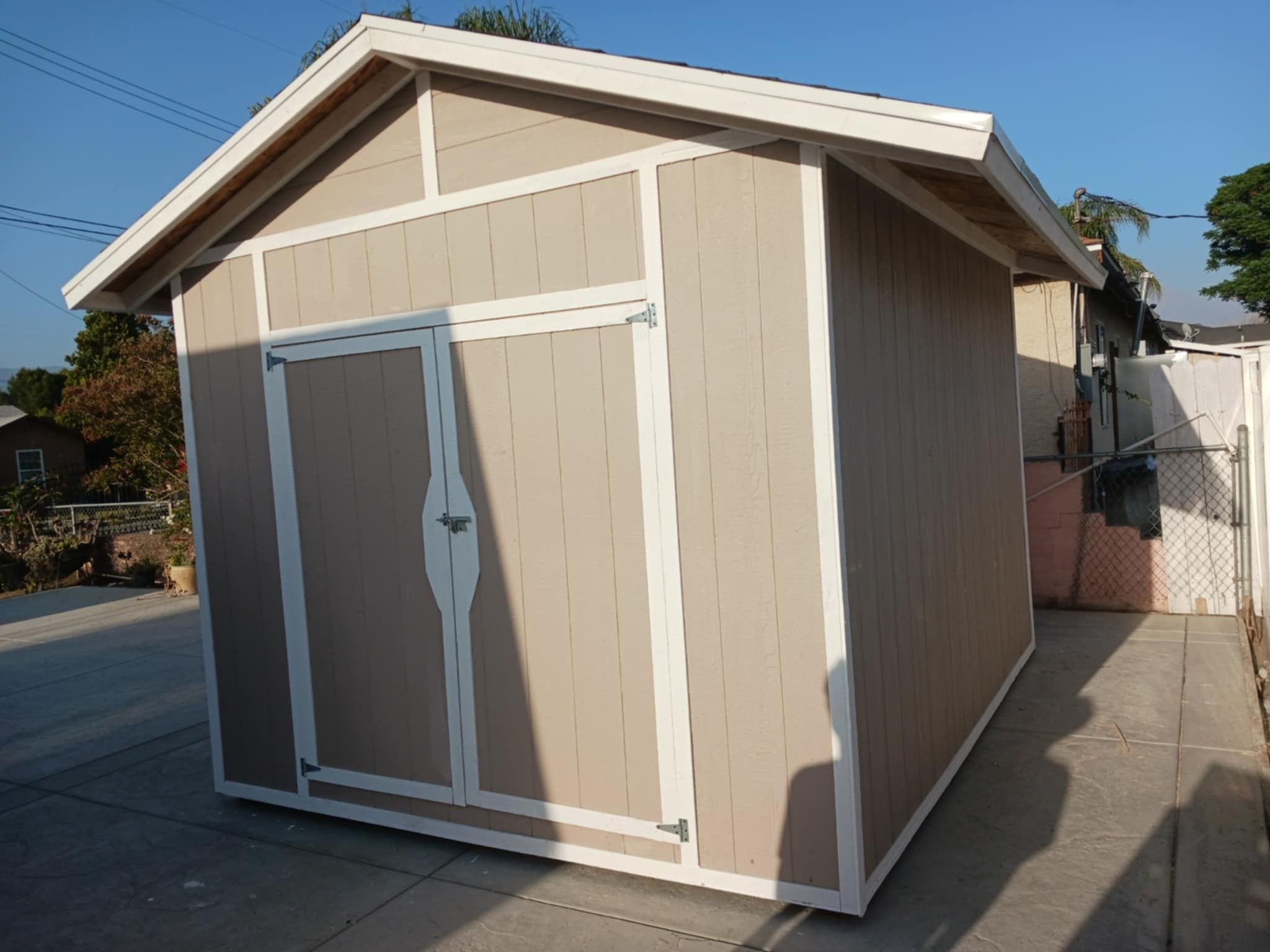 Storage Shed 8x10x10 w/ Overhang