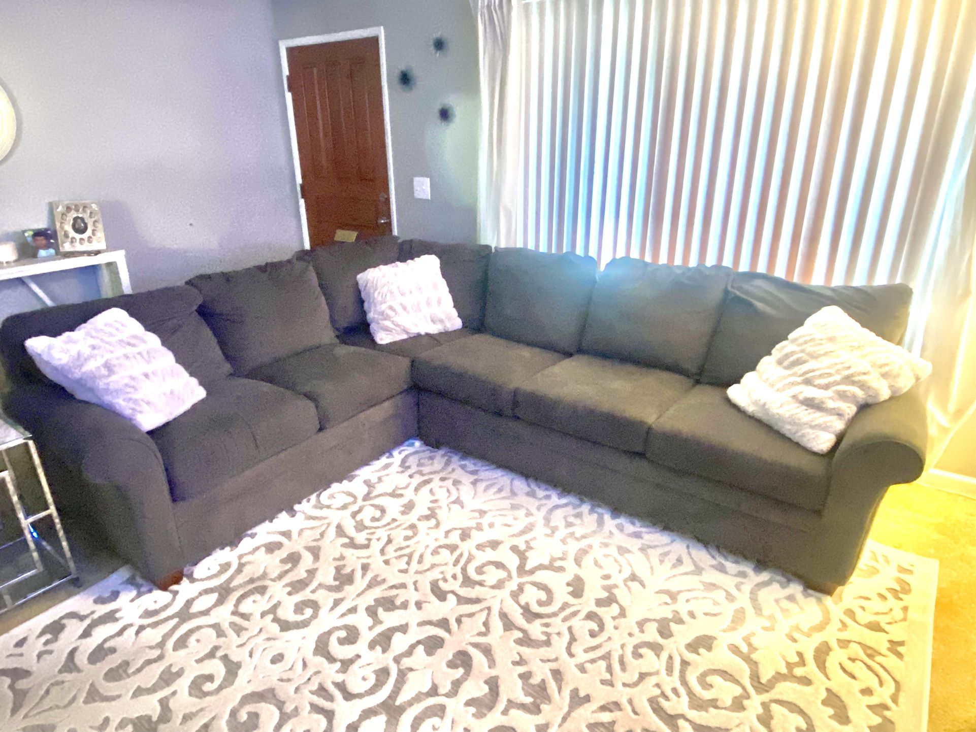 Gray LA-Z-BOY Sectional Couch