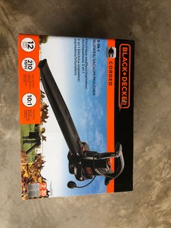 Black & decker corded 3in1 blower
