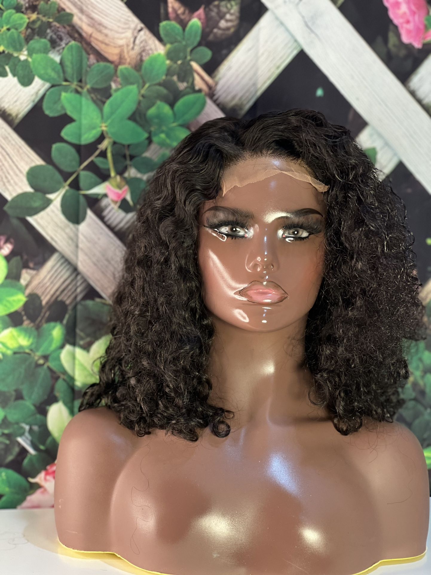 Curly Wig Human Hair Black (Wear N G)