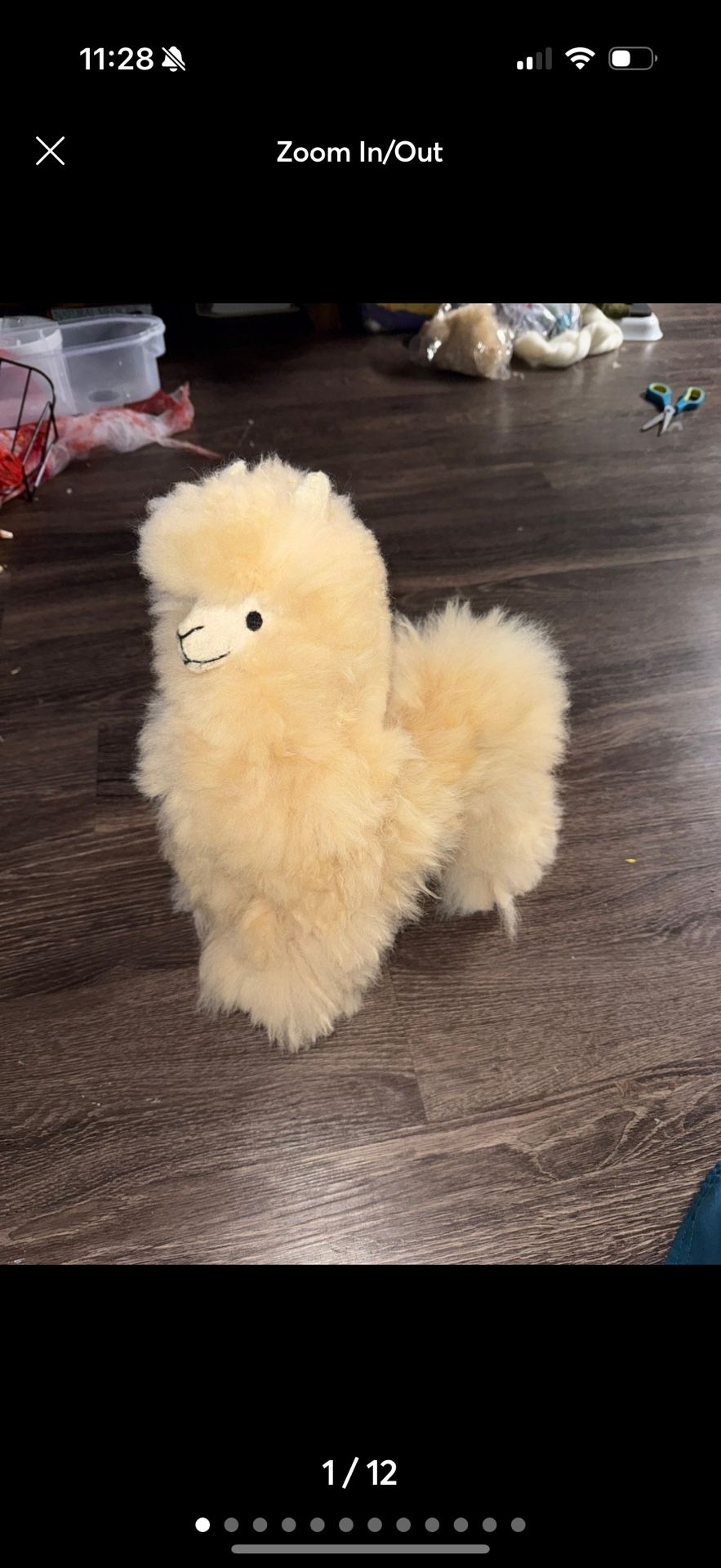 large alpaca fur plushy