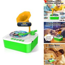 Kid's Gramophone with 96 cards, Children's Portable story & music player
