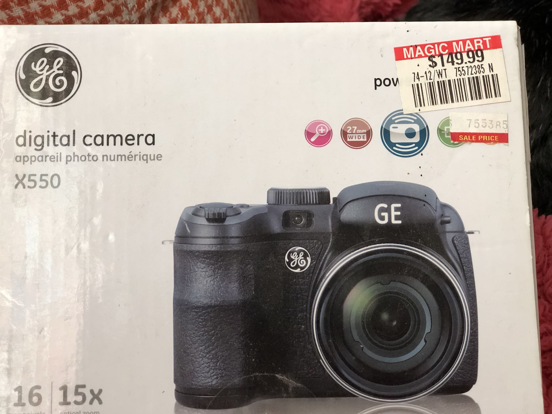 GE digital camera x 550