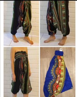 Blue Dashiki jogger