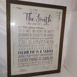The South Definition Picture Frame 