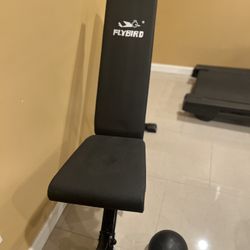 Exercise Bench And 10lbs Medicine Ball 