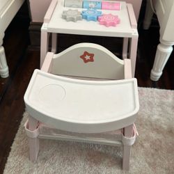 Doll High Chair / Play Table Combo – $30 OBO