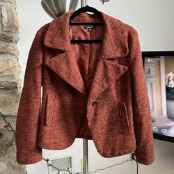 Rafaella Wool blend Orange Blazer