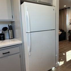 Refrigerator Kenmore H 65.5”, W 32.5”, D 30.5”