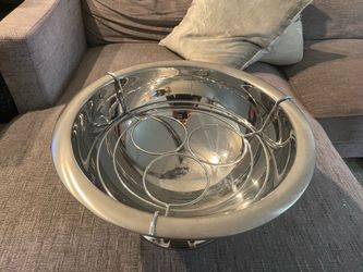 Rotonda Punch bowl and champagne rack