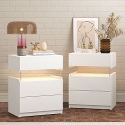 Bedside Tables LED Lights