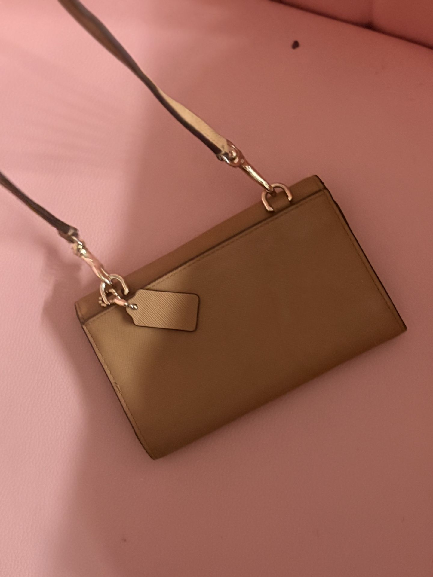 COACH Smooth Leather Phone Crossbody