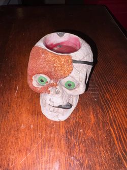 Pirate Scull Candle Holder