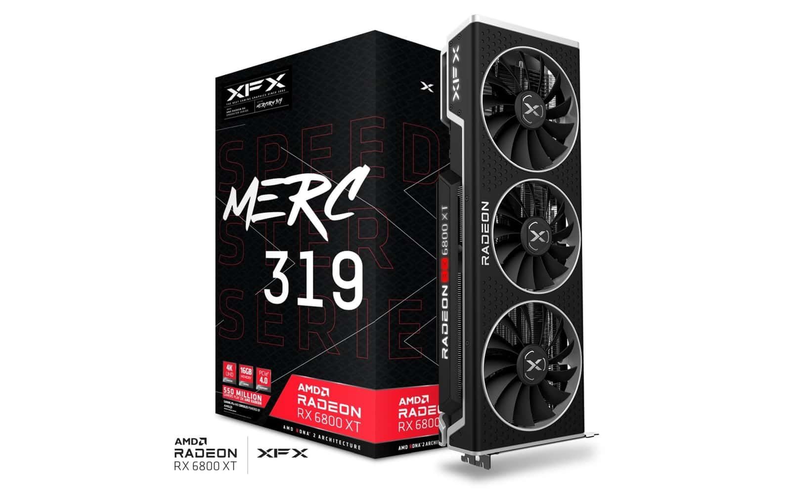 XFX merc 319 Speedster Rx 6800 Xt GPU Black Edition
