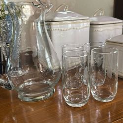 Princess House Jarra Y 4 Vados 10 Oz  