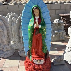 New Virgin Of Guadalupe Made Out Of Cement Perfect Gift 🎁 