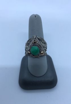 Vintage Pill Ring With stones Estate Jewelry