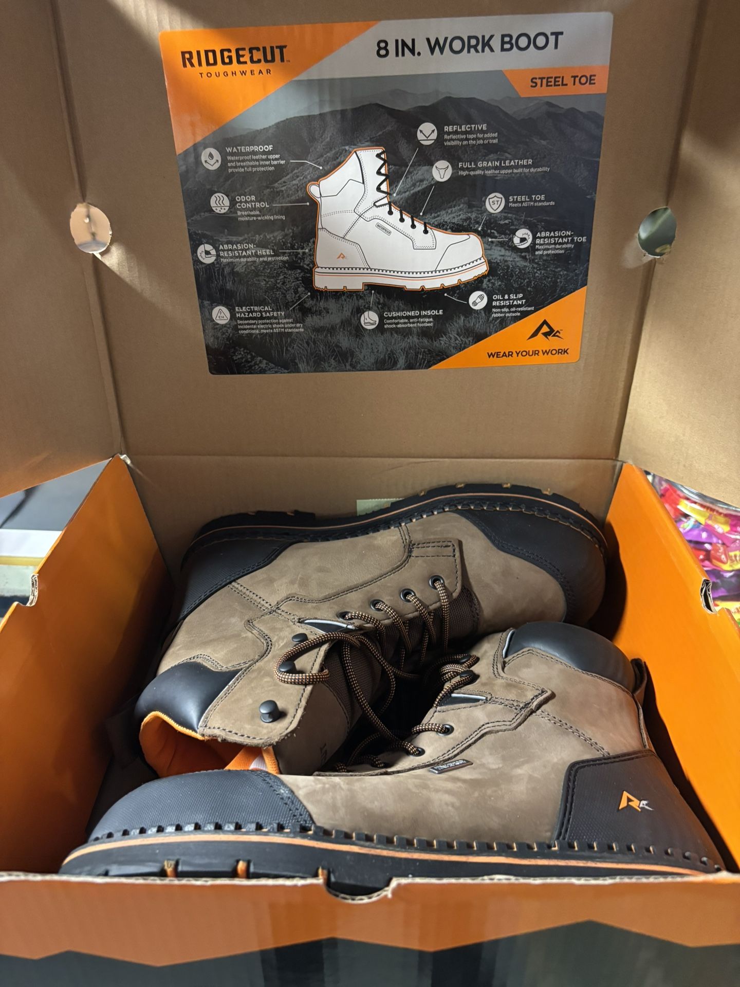 Ridgecut Steel Toe Work Boots NEW