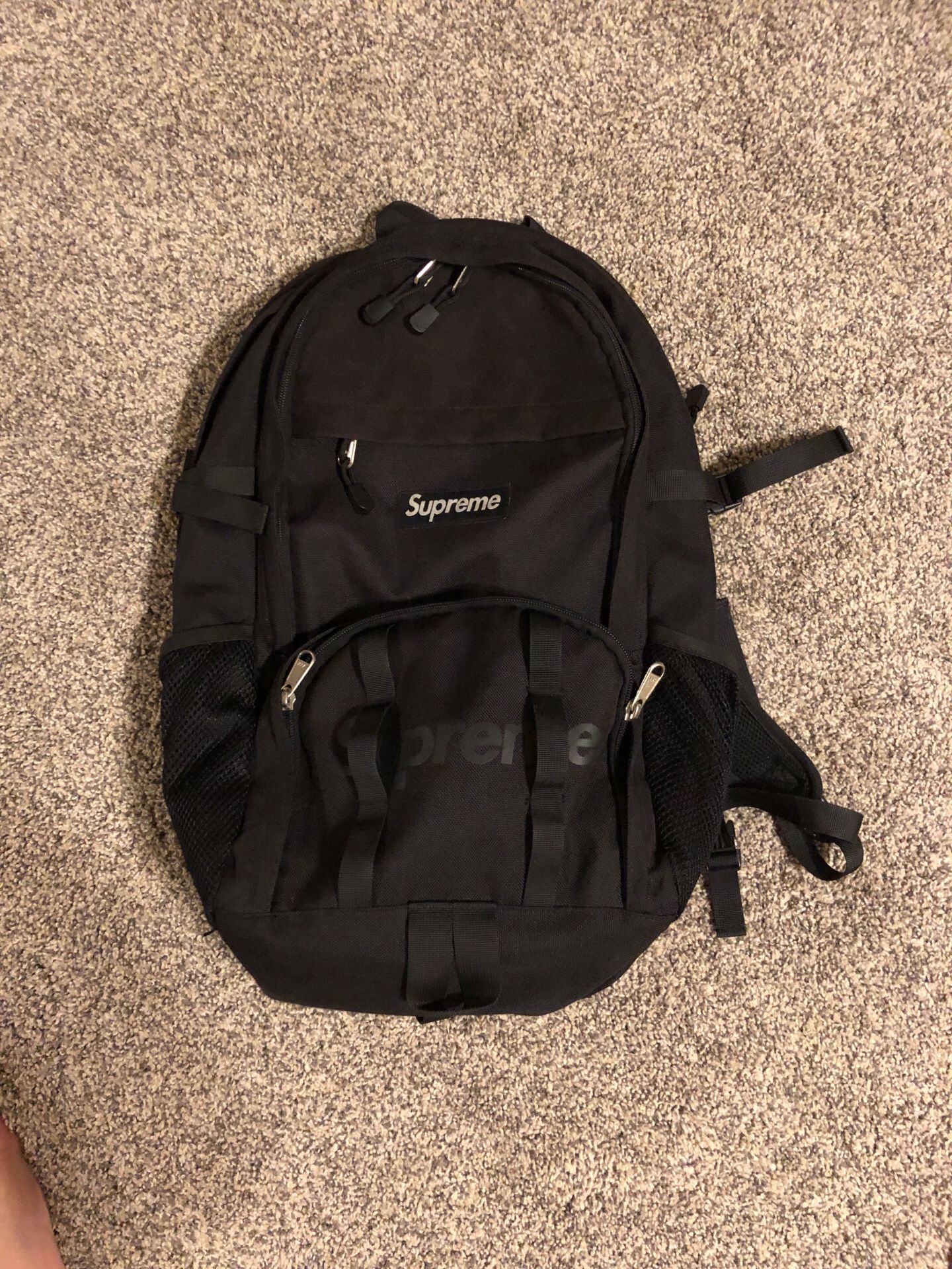 SS15 Supreme Backpack(Supreme 1000 Denier Cordura Backpack Black)
