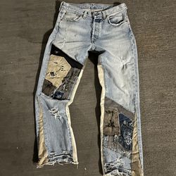 Custom Flared Denim Jeans! Jordan Nike Yezy Bape