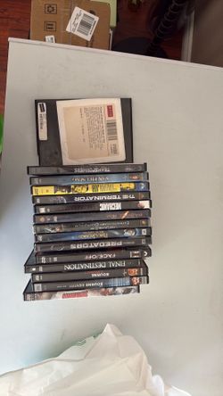 15 dvd movies plus one bag of 20 dvd