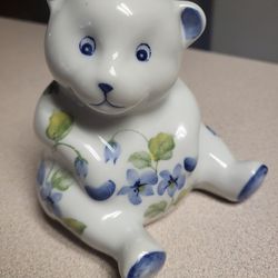 Hand Painted Porcelain Teddy Bear