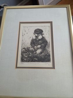 CHARLIE BRAGG FLOWER VENDOR SIGNED PICTURE