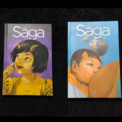 Saga Hardcover Books 1 & 2 (Image Comics) – Brian K. Vaughan