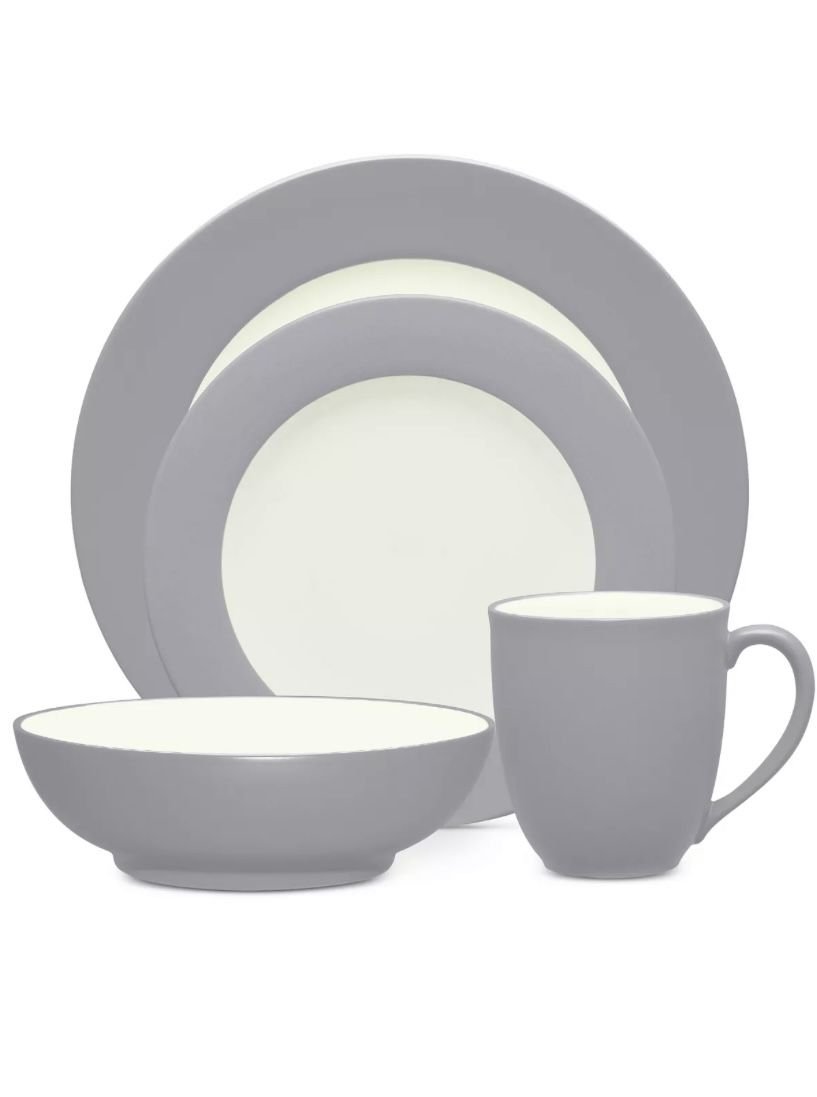 NORITAKE Colorwave Rim 4 Piece Place Setting