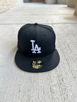 New Era LA Dodgers black cap with white LA logo #baseball #dodgers