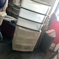 Plastic 3-Drawer Storage Containers (sold separately)