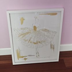 Ballerina Framed Painting 14x17