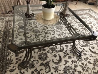Two glass tables for the living room