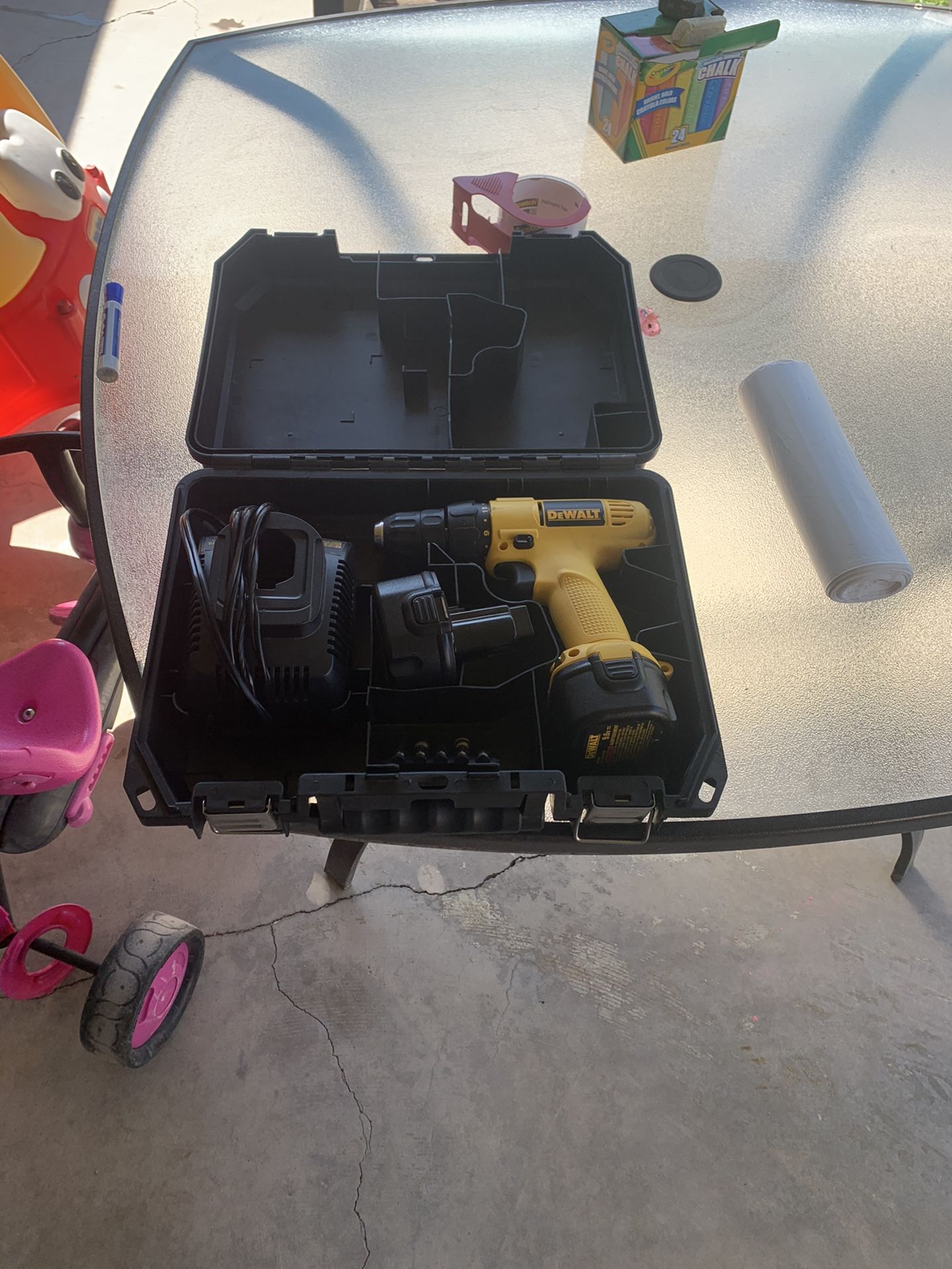 DeWalt 12 volt battery powered drill