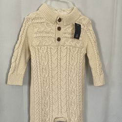 New Size 12-18M Baby Gap Sweater Romper