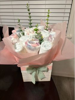 Baby Girl Diaper Bouquet Baby Shower Gift