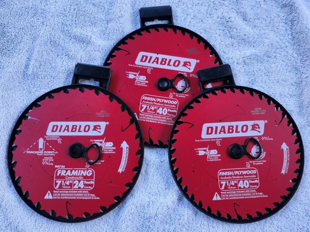 Diablo 7 1/4" Saw Blades
