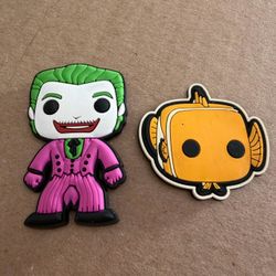 Funko Pop DC Classic Joker / Disney Nemo fridge magnet set